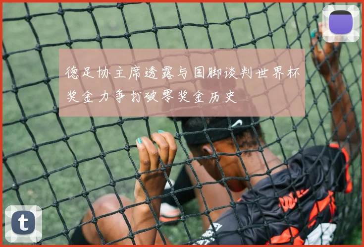 德足协主席透露与国脚谈判世界杯奖金力争打破零奖金历史